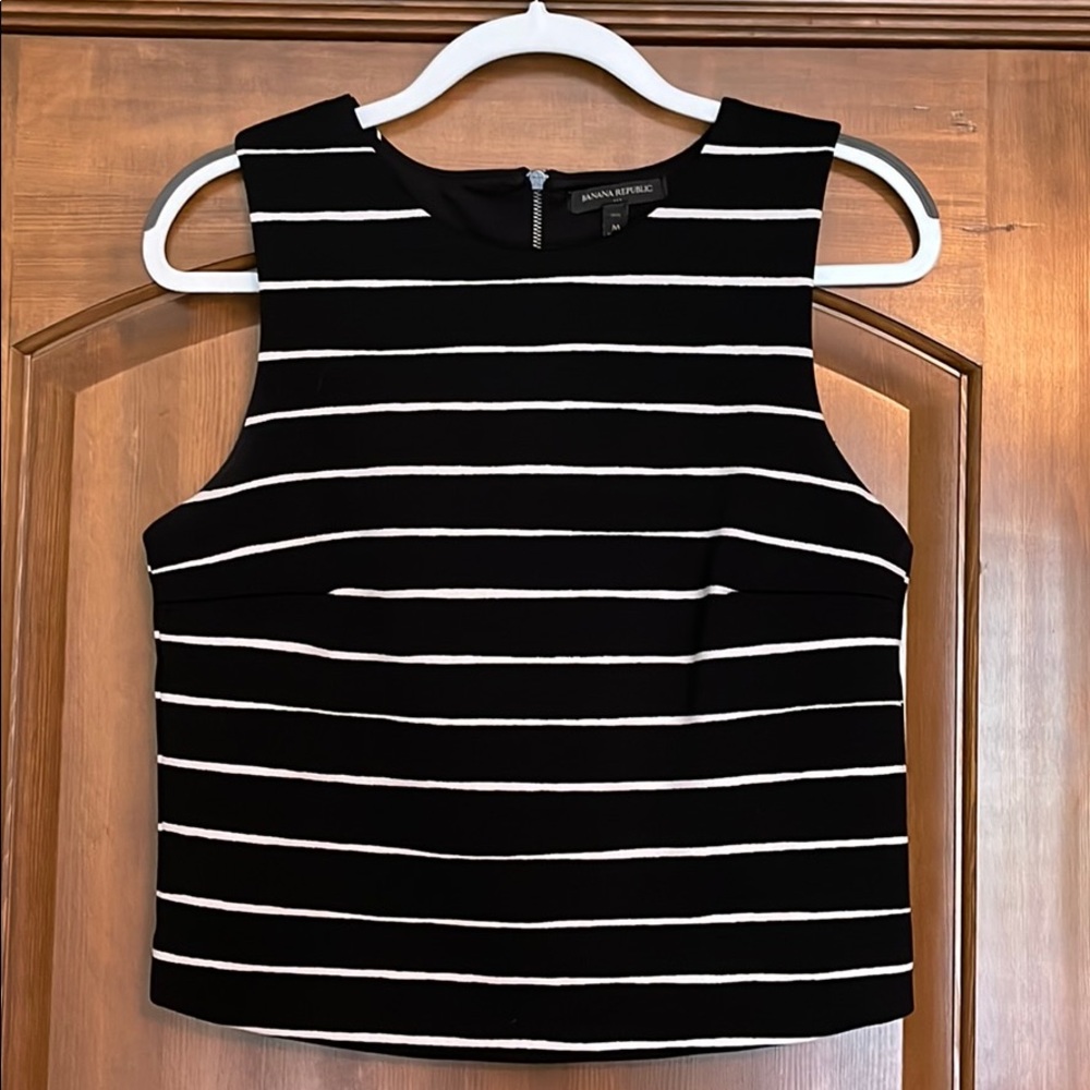 Black stripped top